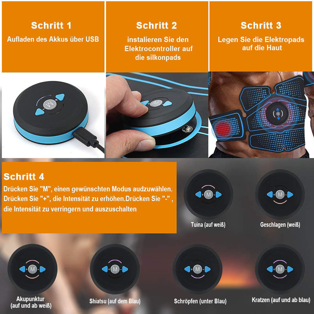 Bauchmuskeltrainer mit EMS Funktion