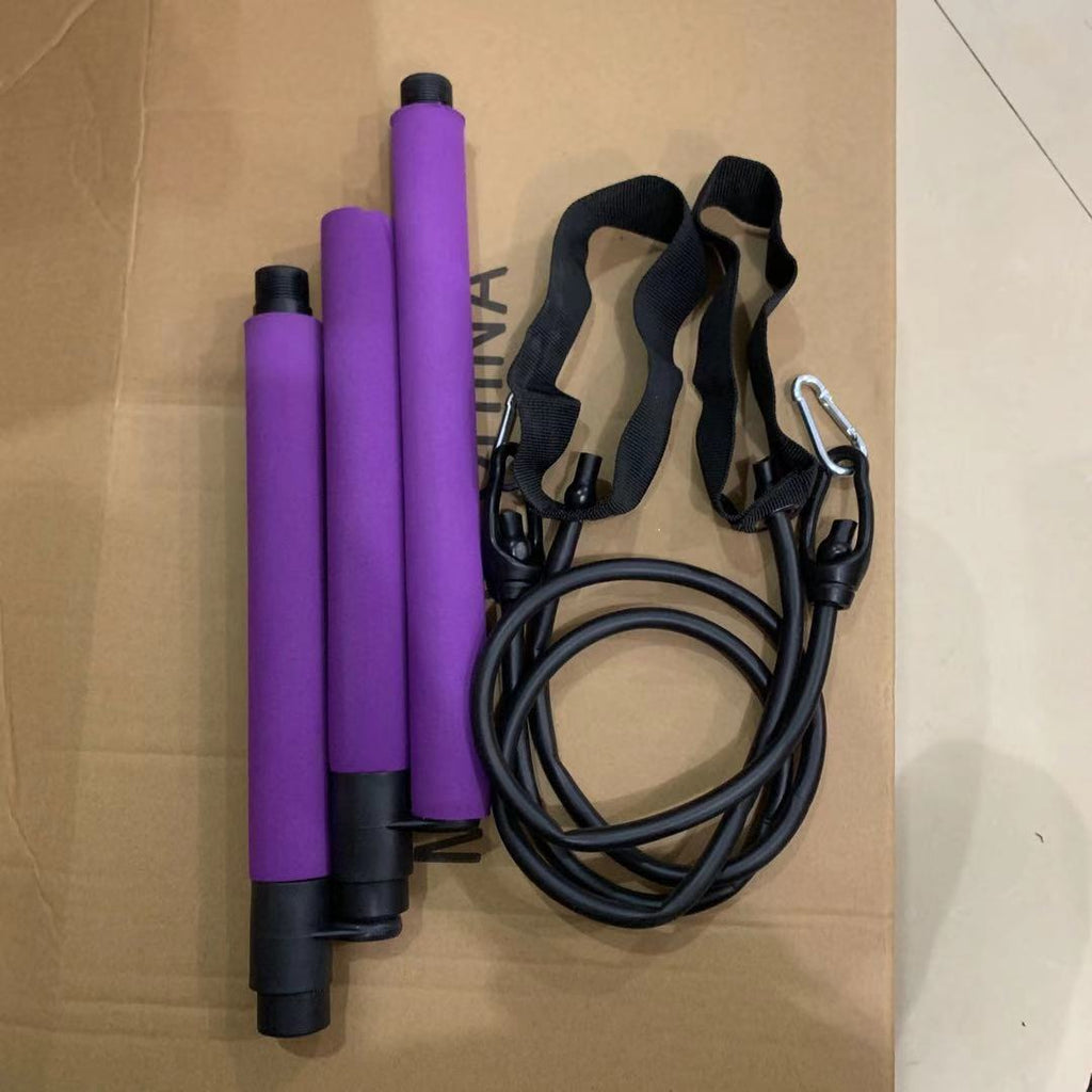 Pilates Stange mit Wiederstandsbändern