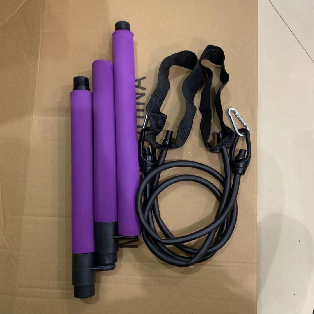 Pilates Stange mit Wiederstandsbändern